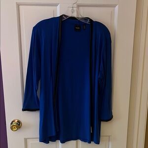 Blue Open Front Cardigan